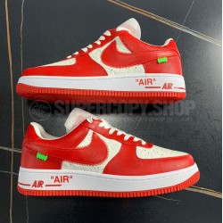 Louis Vuitton × Nike Air Force 1 Low by Virgil Abloh "White & Comet Red" ルイ・ヴィトン × ナイキ エアフォース1 ロー バイ ヴァージル・アブロー "ホワイト & コメット レッド" 1A9VA9/1A9VA7