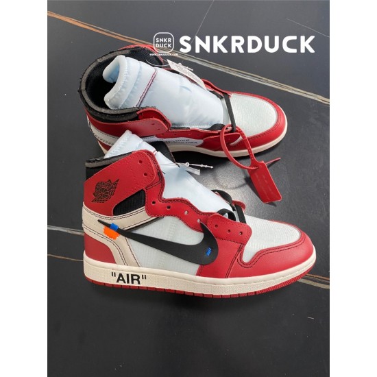 Off-White × Nike Jordan 1 Retro High The Ten "Chicago" オフホワイト × ナイキ エアジョーダン1 レトロ ハイ ザ・テン "シカゴ" AA3834-101